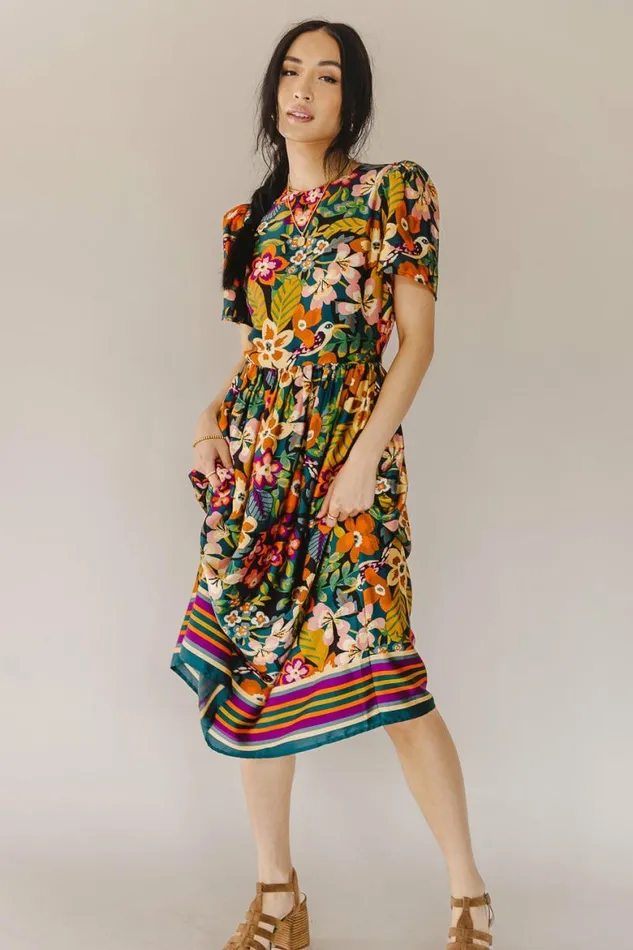 Oriole Printed Dress Multi Women Bohme Dresses