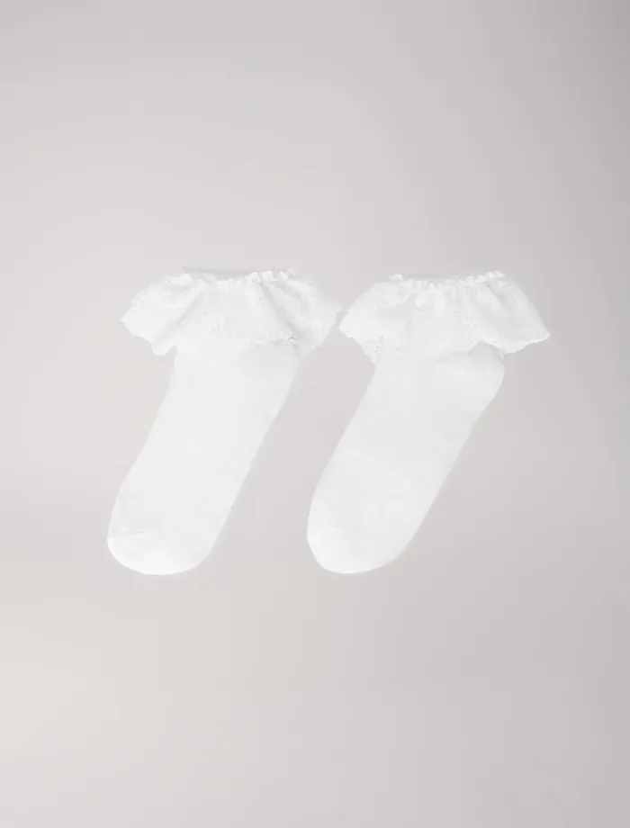 Other Accessories Women Maje Lace Frill Socks White Other Accessories Women Maje Lace Frill Socks White