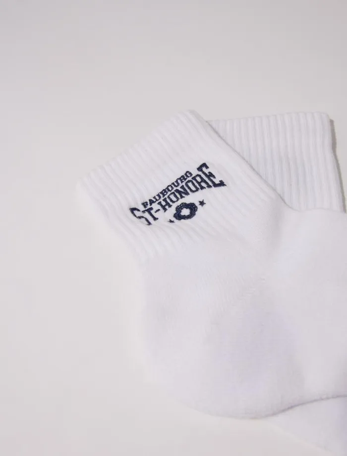 Other Accessories Women Maje Saint Honor Embroidered Socks White