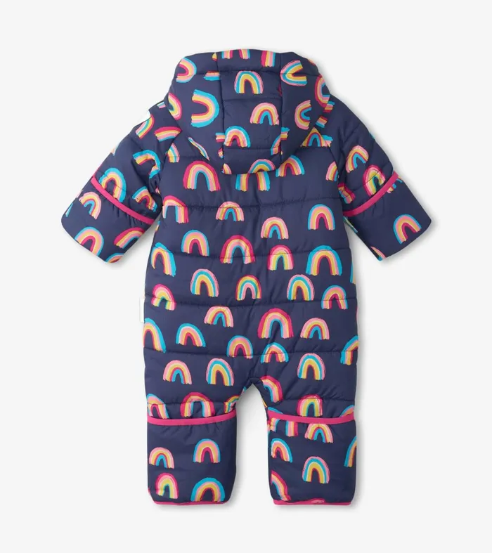 Outerwear Baby and Toddler Hatley Vibrant Rainbows Baby Snowsuit