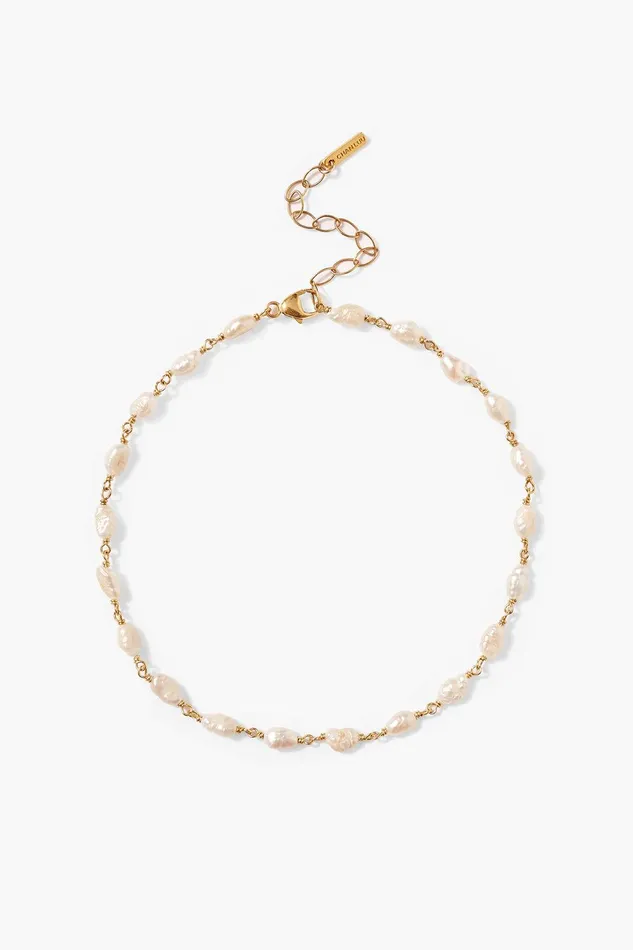 Pacifica Anklet White Pearl Women Chan Luu Anklets