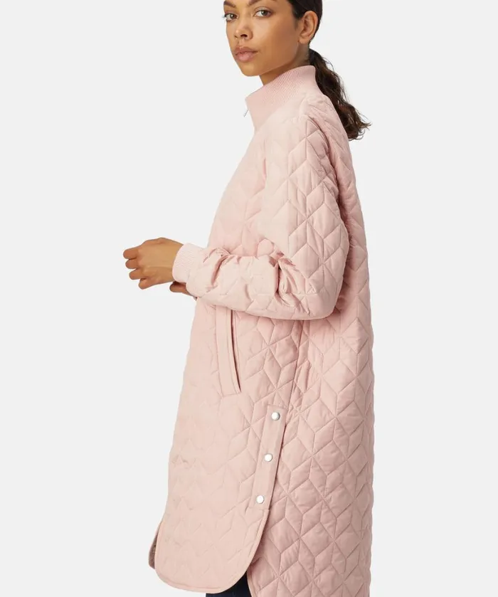 Padded Quilt Coat 8211 Pale Pink Outerwear Ilse Jacobsen All Jackets And Coats