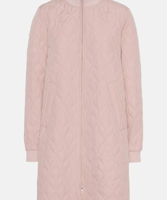 Padded Quilt Coat 8211 Pale Pink Outerwear Ilse Jacobsen All Jackets And Coats