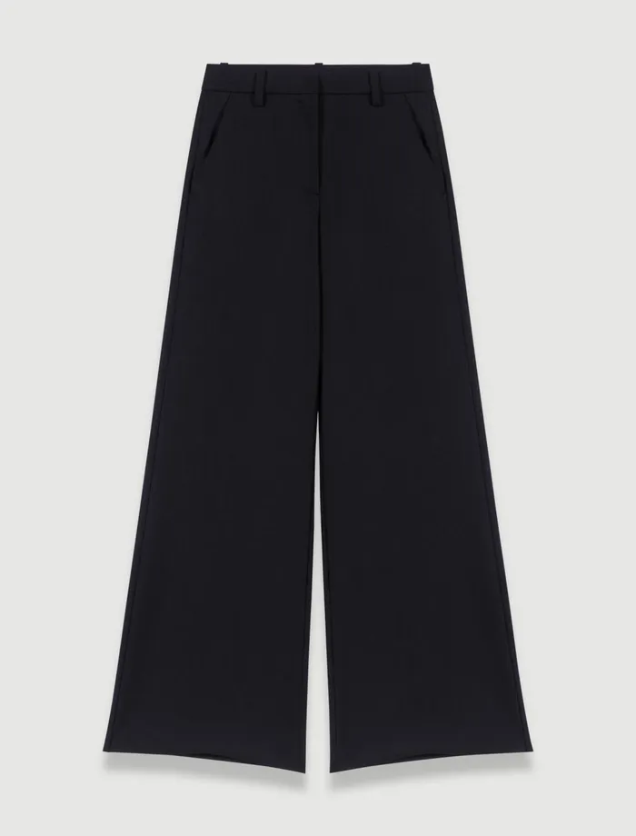 Pants and Jeans Women Maje Flared Trousers Black