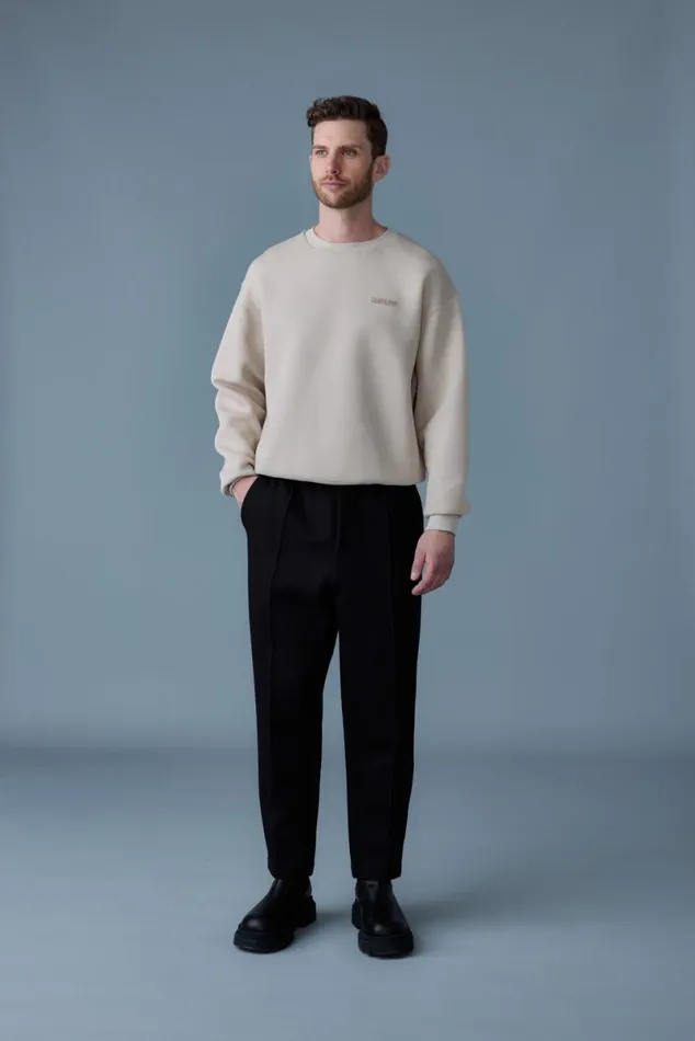 Pants and Shorts Men Mackage JAMILR Doubleface Jersey Sweatpants Black