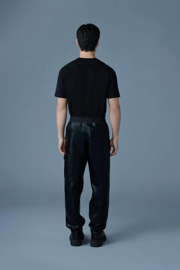 Pants and Shorts Men Mackage MARVINM Metallic Double Face Jersey Sweatpants Silver Pants and Shorts Men Mackage MARVINM Metallic Double Face Jersey Sweatpants Silver