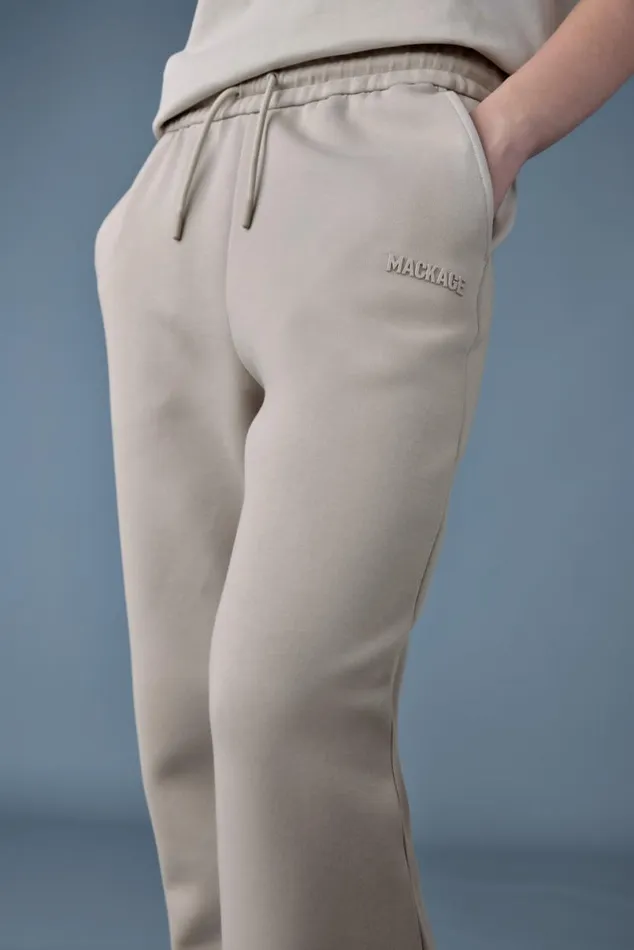 Pants and Shorts Women Mackage NEVR Doubleface Jersey Sweatpants Cream