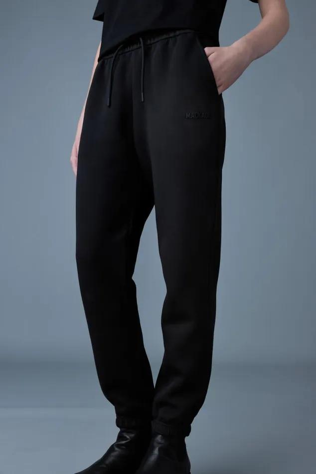 Pants and Shorts Women Mackage NEVR Doubleface Jersey Sweatpants Cream