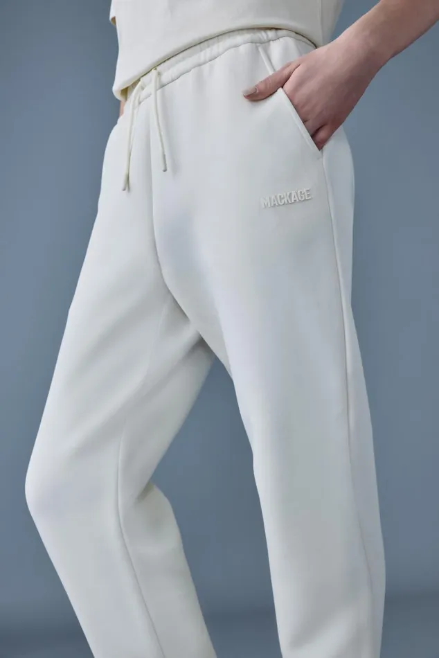 Pants and Shorts Women Mackage NEVR Doubleface Jersey Sweatpants Cream