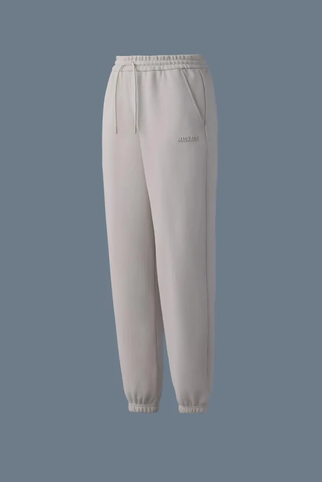 Pants and Shorts Women Mackage NEVR Doubleface Jersey Sweatpants Cream