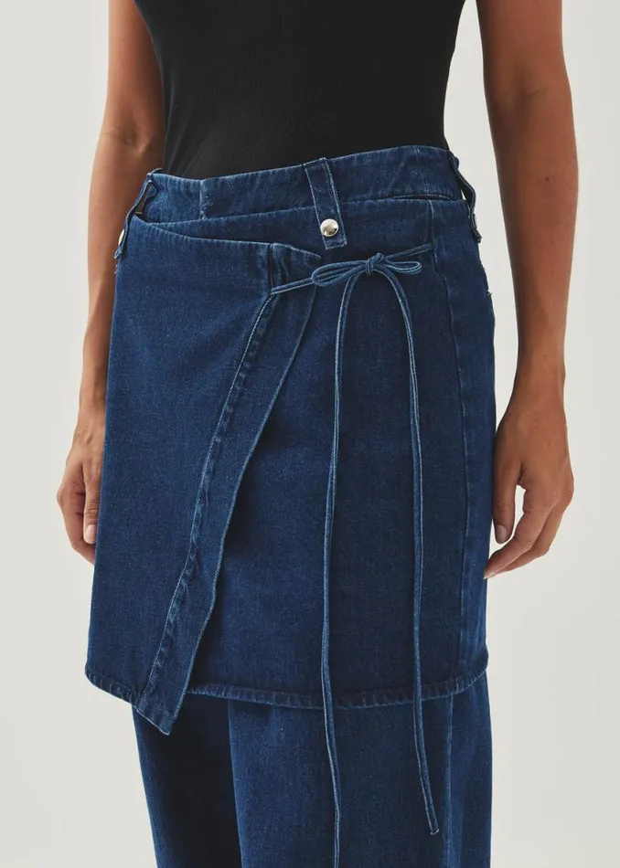 Pants Women ALOHAS Liliana Blue Denim Trousers