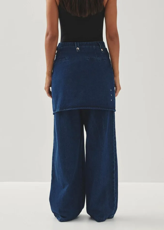 Pants Women ALOHAS Liliana Blue Denim Trousers