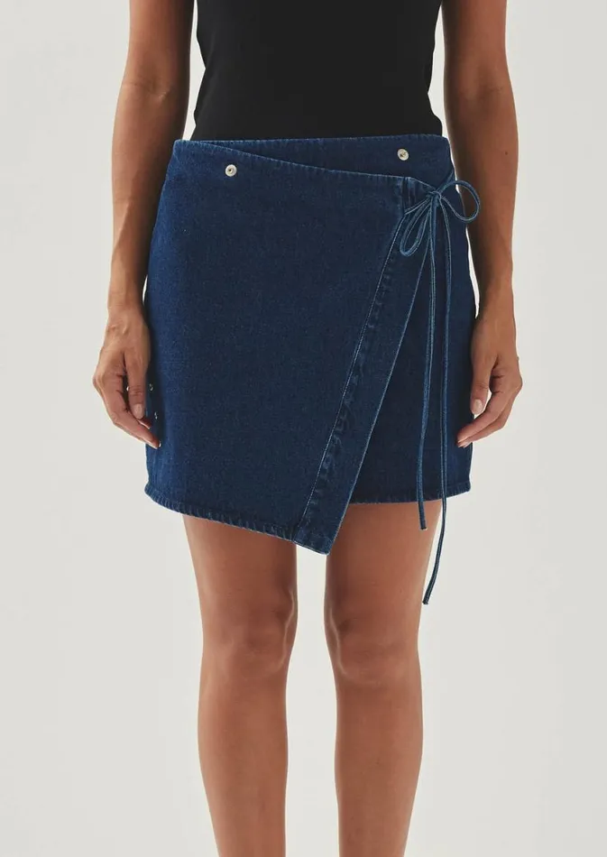 Pants Women ALOHAS Liliana Blue Denim Trousers