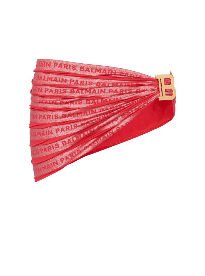 Paris Sarong Red Women Balmain Swimwear