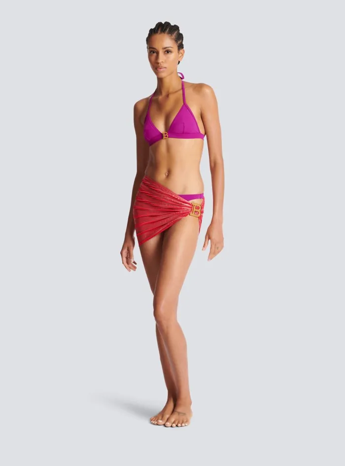 Paris Sarong Red Women Balmain Swimwear