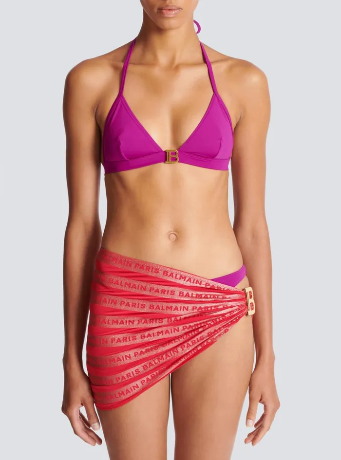 Paris Sarong Red Women Balmain Swimwear