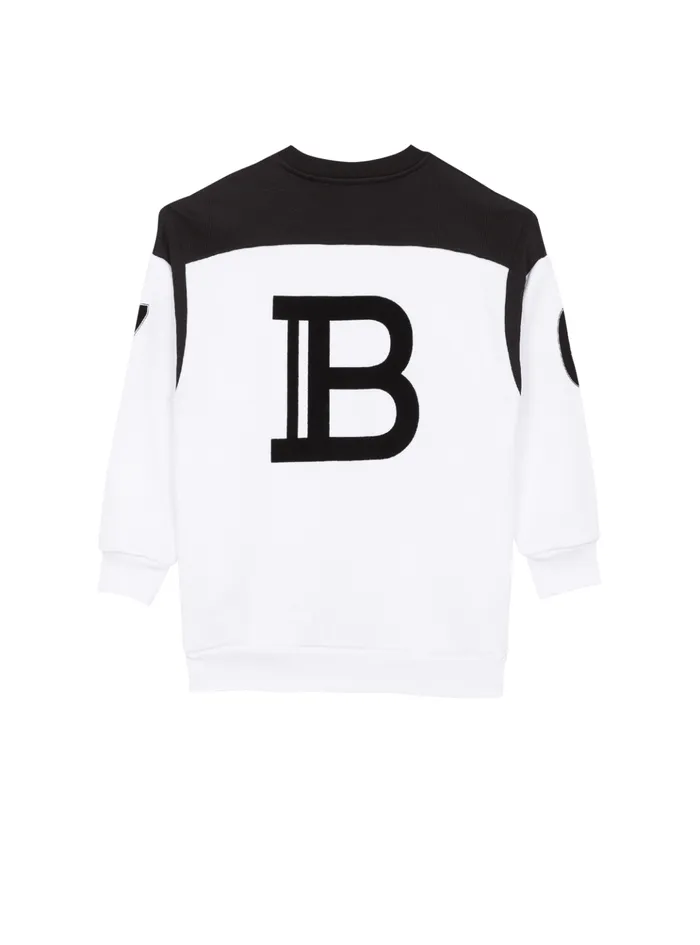 Paris Sweatshirt White Kids Balmain