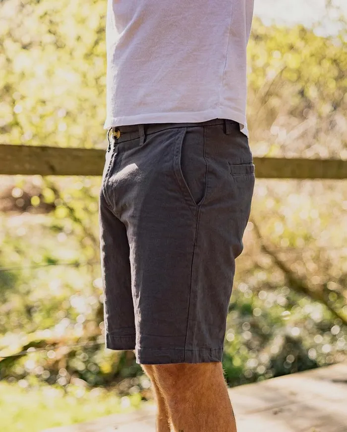 Passenger Clothing 365 Organic Cotton Shorts Charcoal Men Shorts