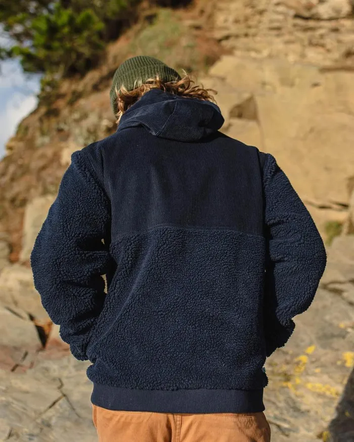 Passenger Clothing Adventure Recycled DeepPile Sherpa Fleece Deep Navy Men Fleece
