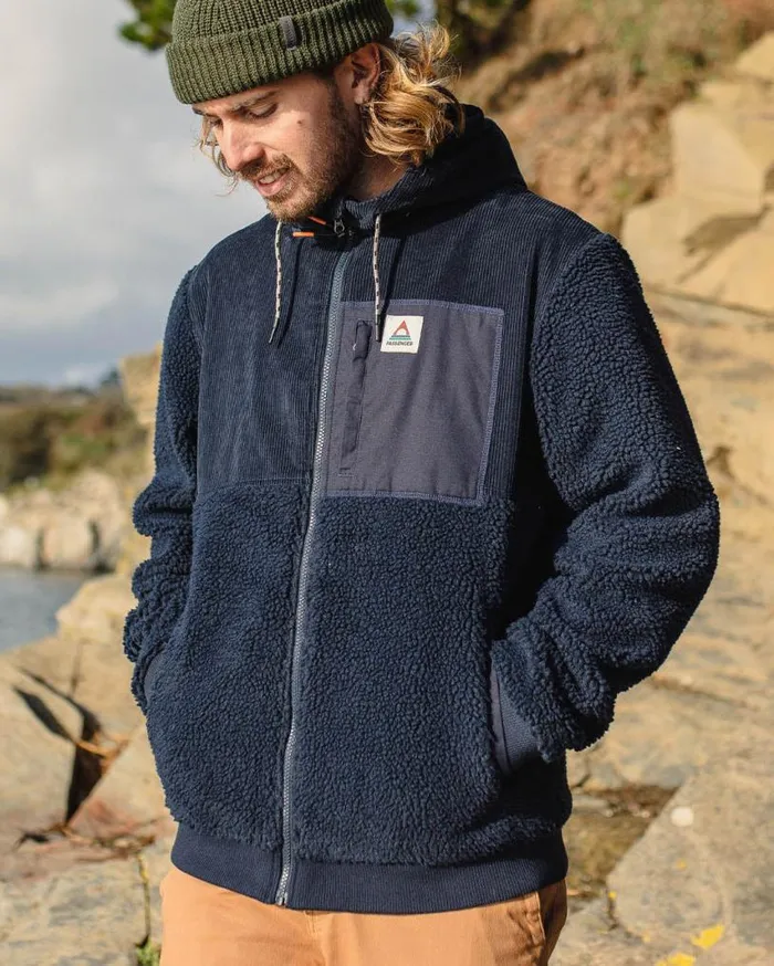 Passenger Clothing Adventure Recycled DeepPile Sherpa Fleece Deep Navy Men Fleece