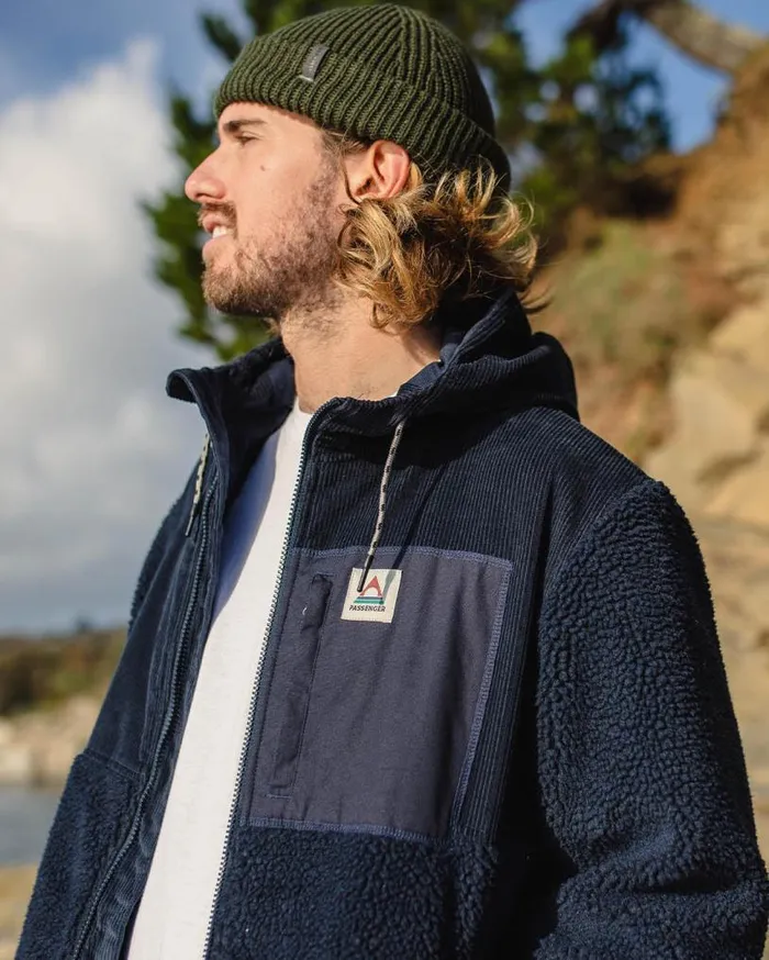 Passenger Clothing Adventure Recycled DeepPile Sherpa Fleece Deep Navy Men Fleece