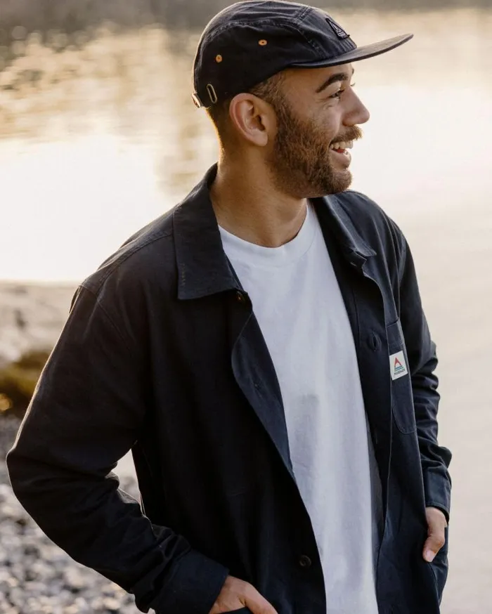 Passenger Clothing Balsa Organic Cotton Overshirt Deep Navy Men Shirts