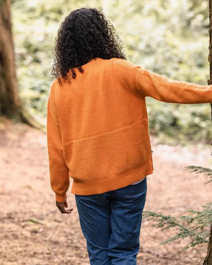 Passenger Clothing Cove Recycled Knitted Jumper Apricot Women Knitwear