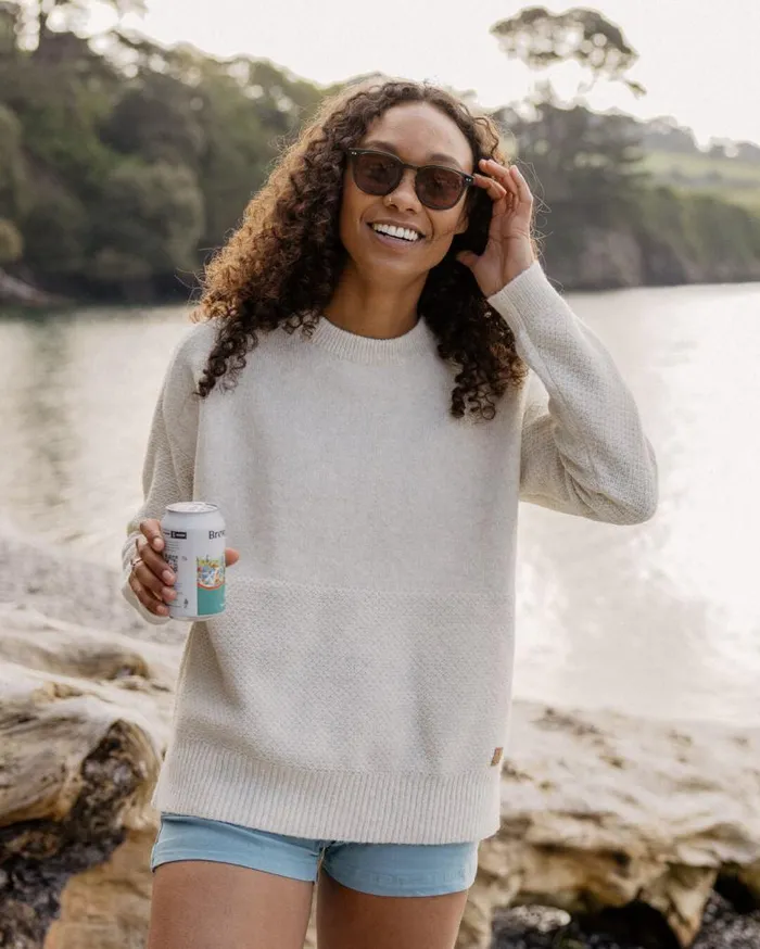 Passenger Clothing Cove Recycled Knitted Jumper Off White Women Knitwear