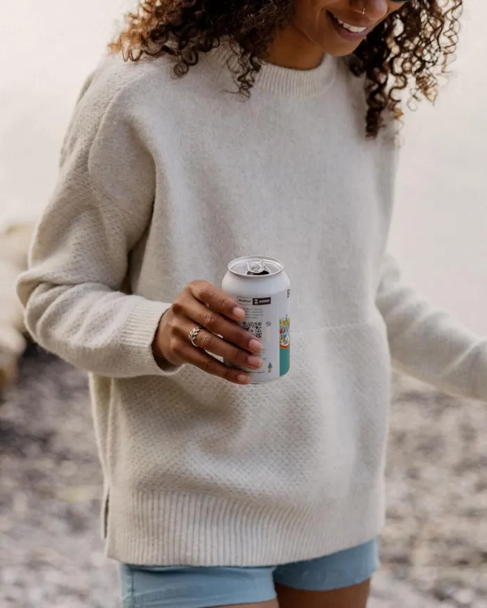 Passenger Clothing Cove Recycled Knitted Jumper Off White Women Knitwear