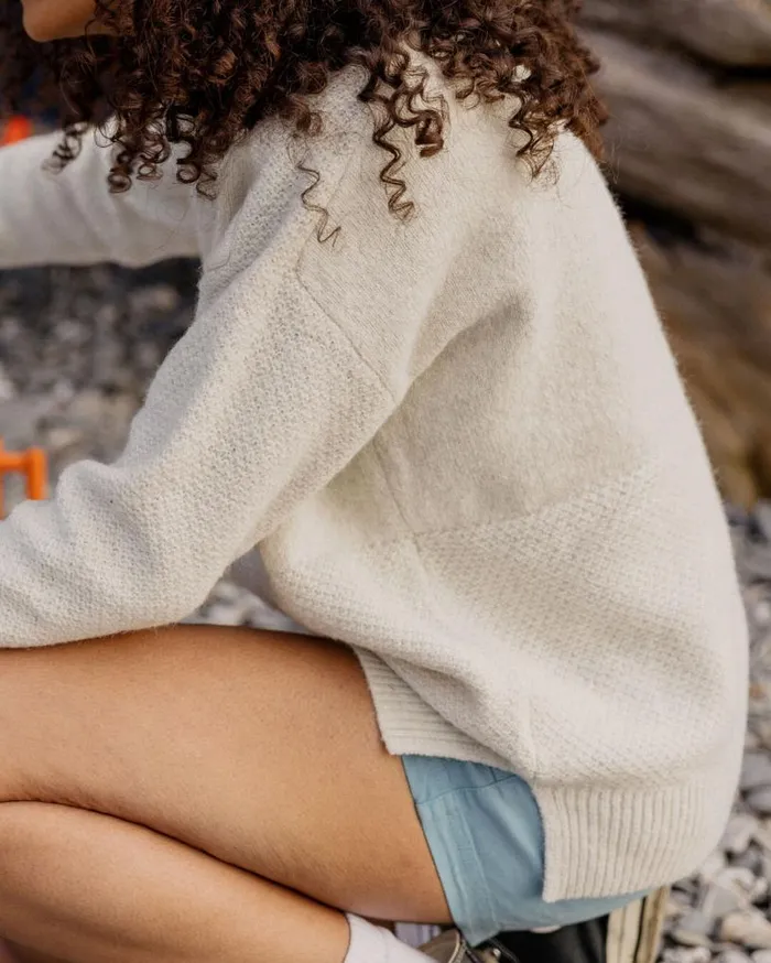 Passenger Clothing Cove Recycled Knitted Jumper Off White Women Knitwear