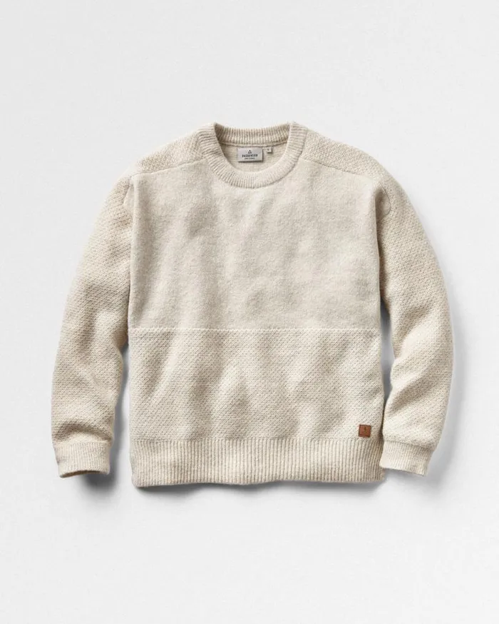 Passenger Clothing Cove Recycled Knitted Jumper Off White Women Knitwear