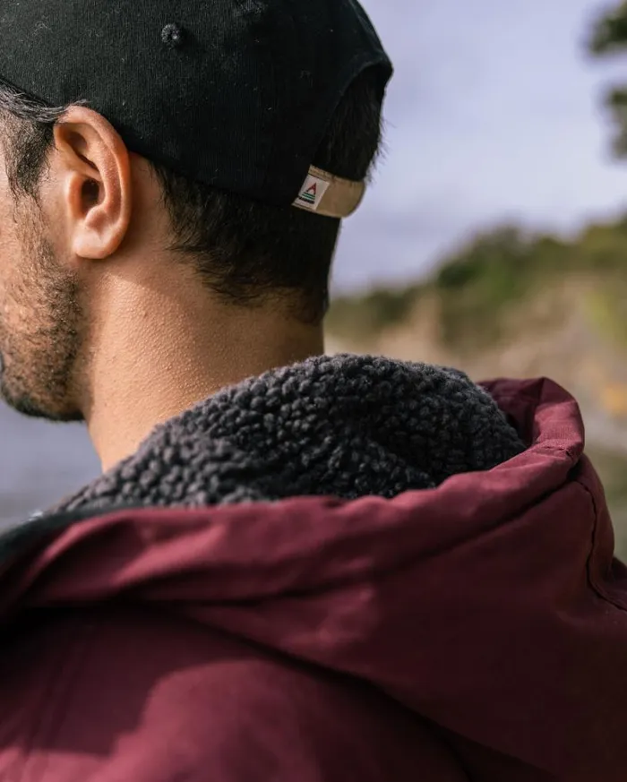 Passenger Clothing Discover Recycled Sherpa Lined Jacket Wine Men Jackets