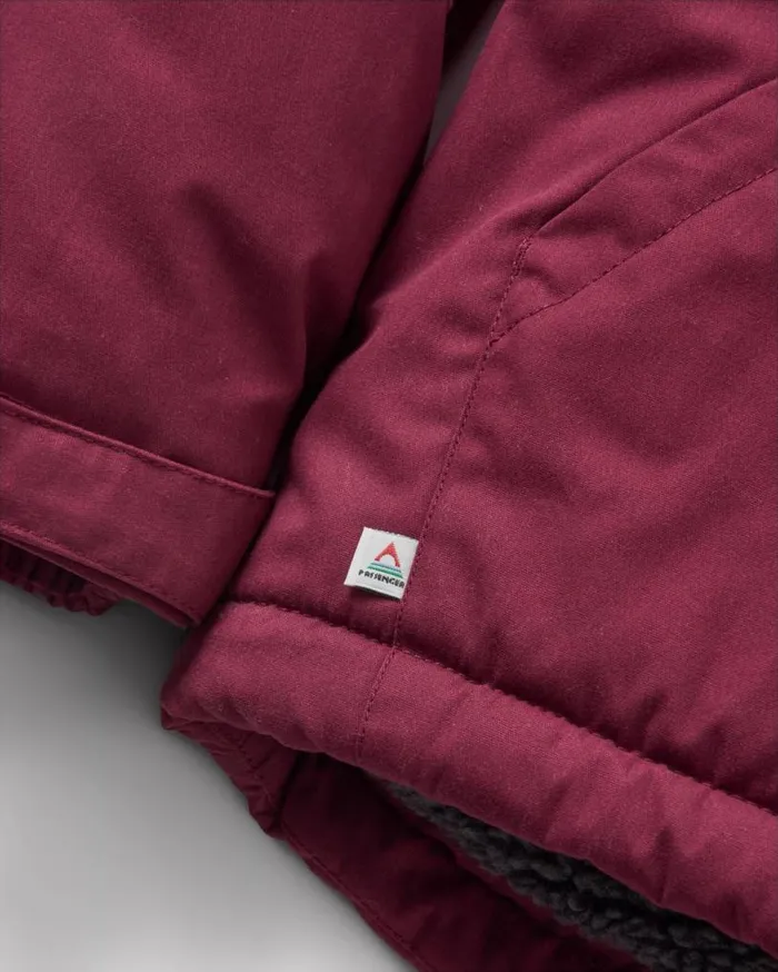 Passenger Clothing Discover Recycled Sherpa Lined Jacket Wine Men Jackets