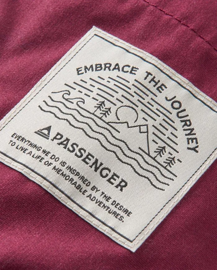 Passenger Clothing Discover Recycled Sherpa Lined Jacket Wine Men Jackets