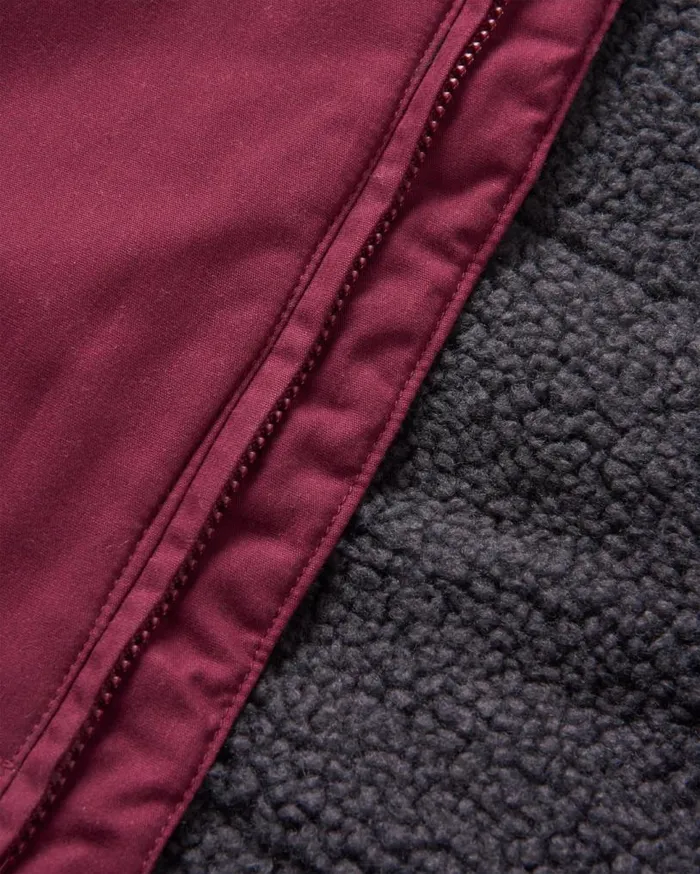 Passenger Clothing Discover Recycled Sherpa Lined Jacket Wine Men Jackets
