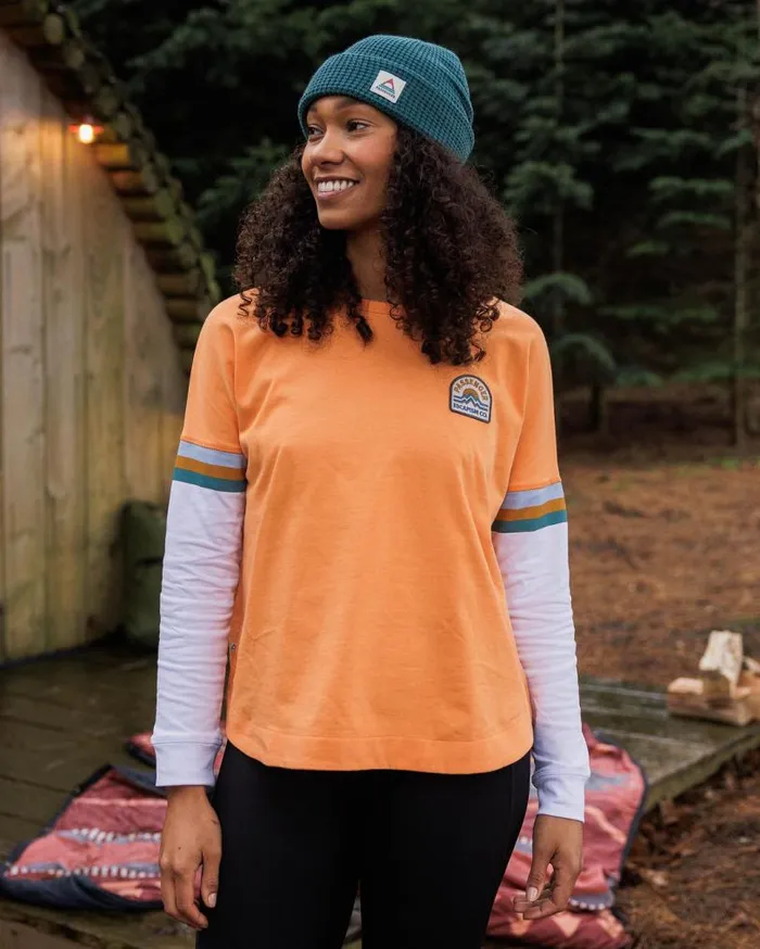Passenger Clothing Dream Organic Cotton Oversized LS TShirt Apricot Women Tops and TShirts Passenger Clothing Dream Organic Cotton Oversized LS TShirt Apricot Women Tops and TShirts