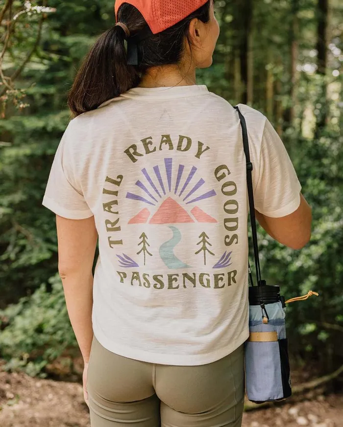 Passenger Clothing Exhale Active Recycled TShirt Marshmallow Women Tops and TShirts