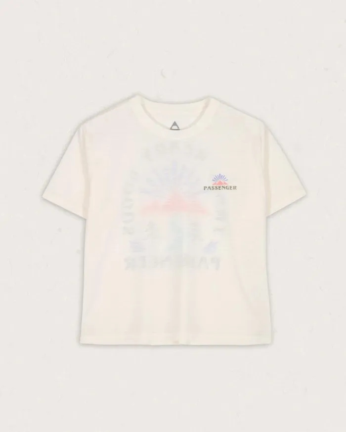 Passenger Clothing Exhale Active Recycled TShirt Marshmallow Women Tops and TShirts