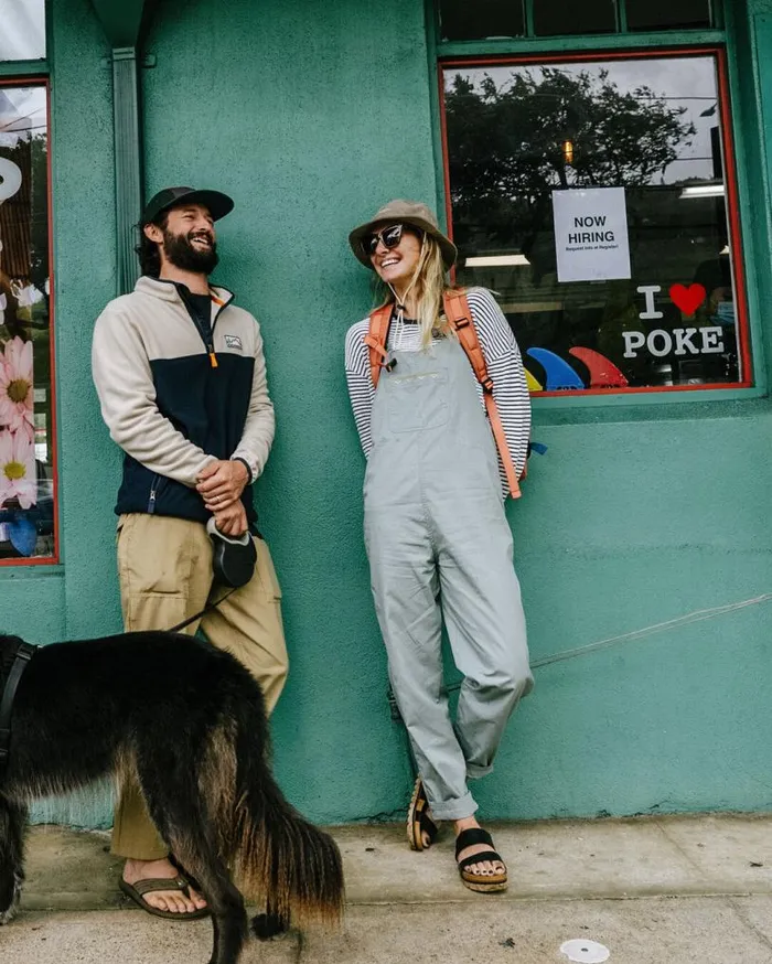 Passenger Clothing Faye Organic Cotton Dungarees Pistachio Women Dungarees and Trousers