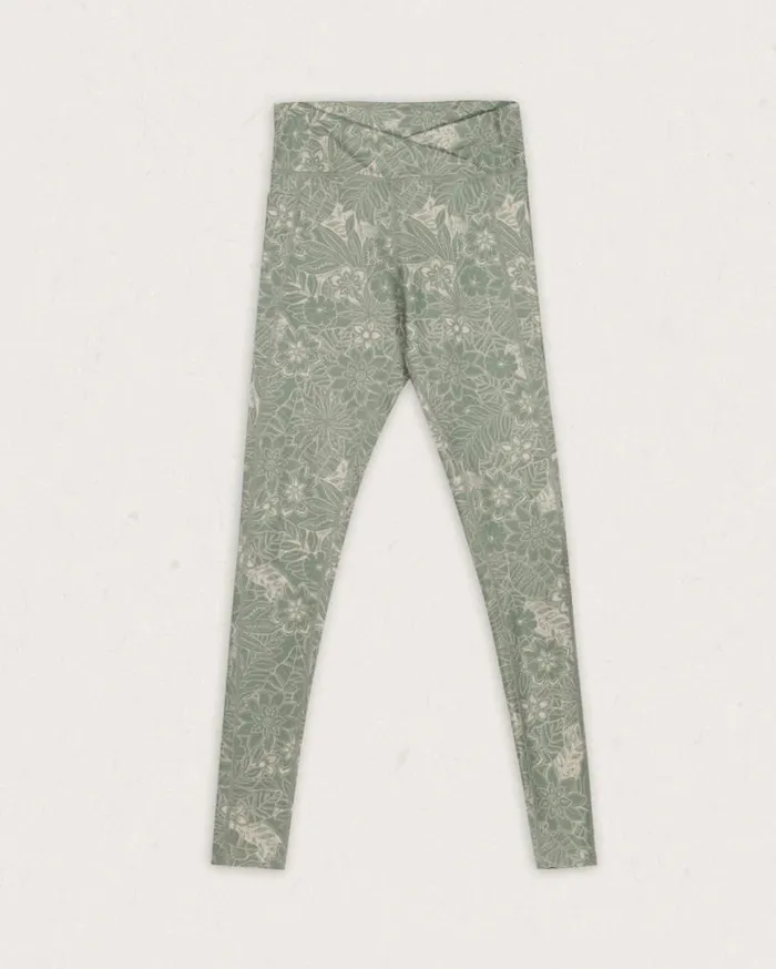 Passenger Clothing Fresh Air Recycled Leggings Pistachio Floral Women Activewear