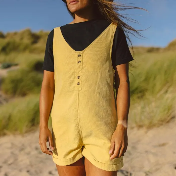 Passenger Clothing Fun Days Recycled Cord Playsuit Jojoba Women Dungarees and Trousers
