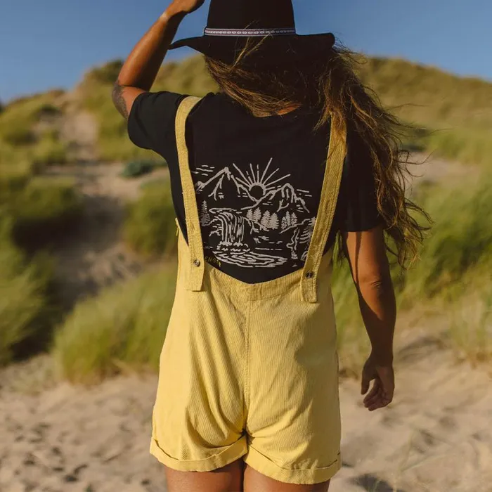 Passenger Clothing Fun Days Recycled Cord Playsuit Jojoba Women Dungarees and Trousers