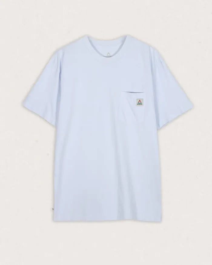 Passenger Clothing Heritage Recycled Relaxed Fit TShirt Pale Blue Men TShirts and Vests