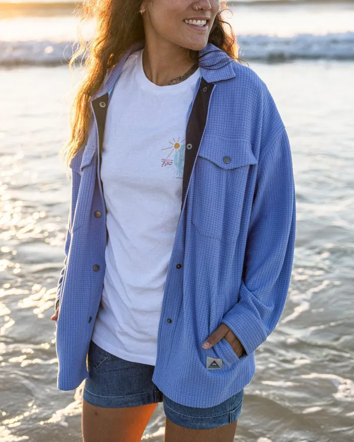 Passenger Clothing Iguazu Grid Polar Fleece Shirt Baja Women Shirts