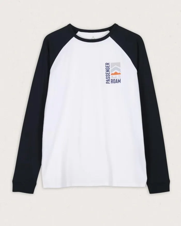 Passenger Clothing Jibe Recycled Cotton LS TShirt Deep Navy Men TShirts and Vests
