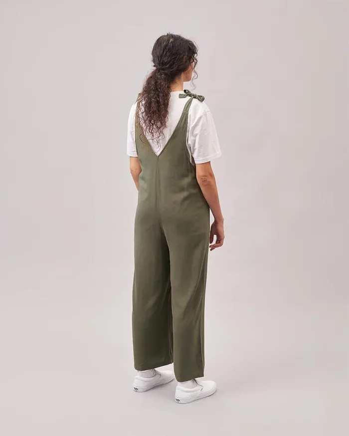 Passenger Clothing Lazy Day Dungarees Khaki Women Dungarees and Trousers