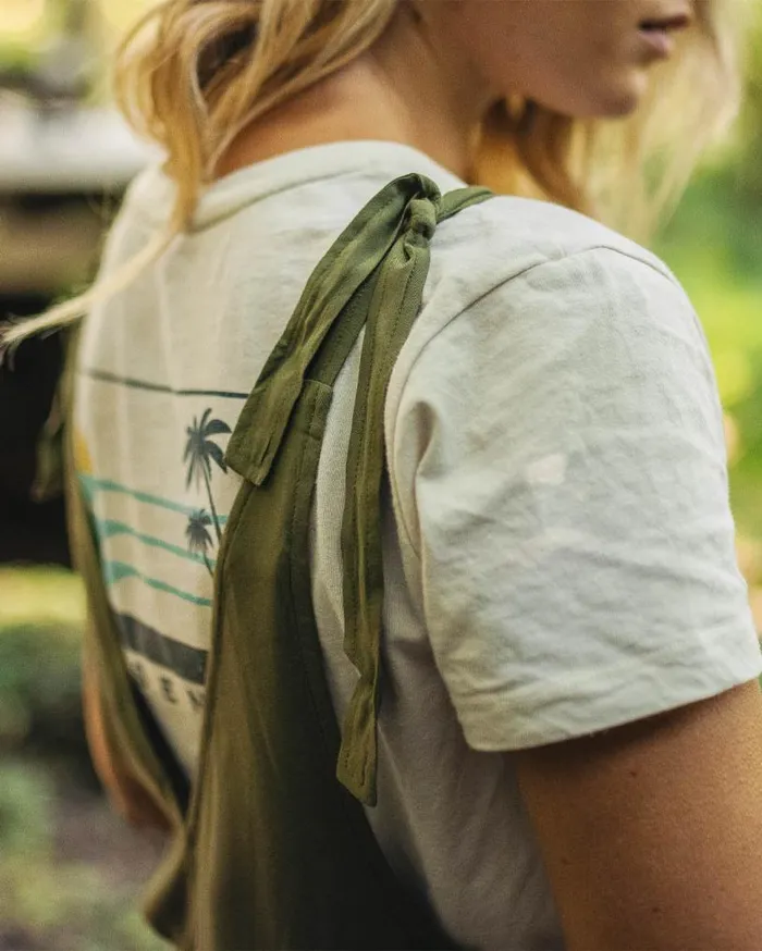 Passenger Clothing Lazy Day Dungarees Khaki Women Dungarees and Trousers