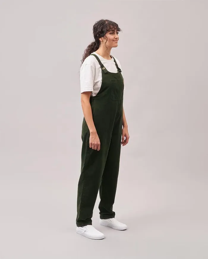 Passenger Clothing Meadows Cord Dungarees Fir Tree Women Dungarees and Trousers
