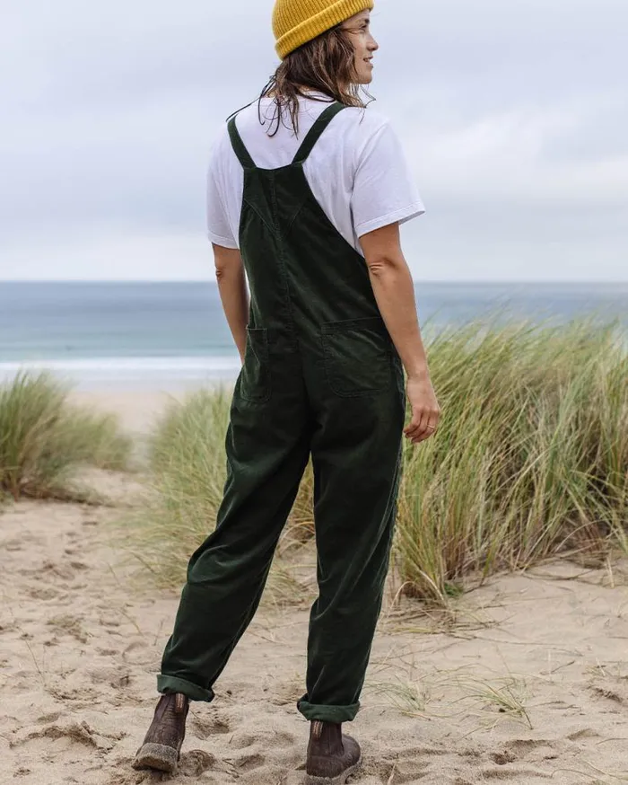 Passenger Clothing Meadows Cord Dungarees Fir Tree Women Dungarees and Trousers