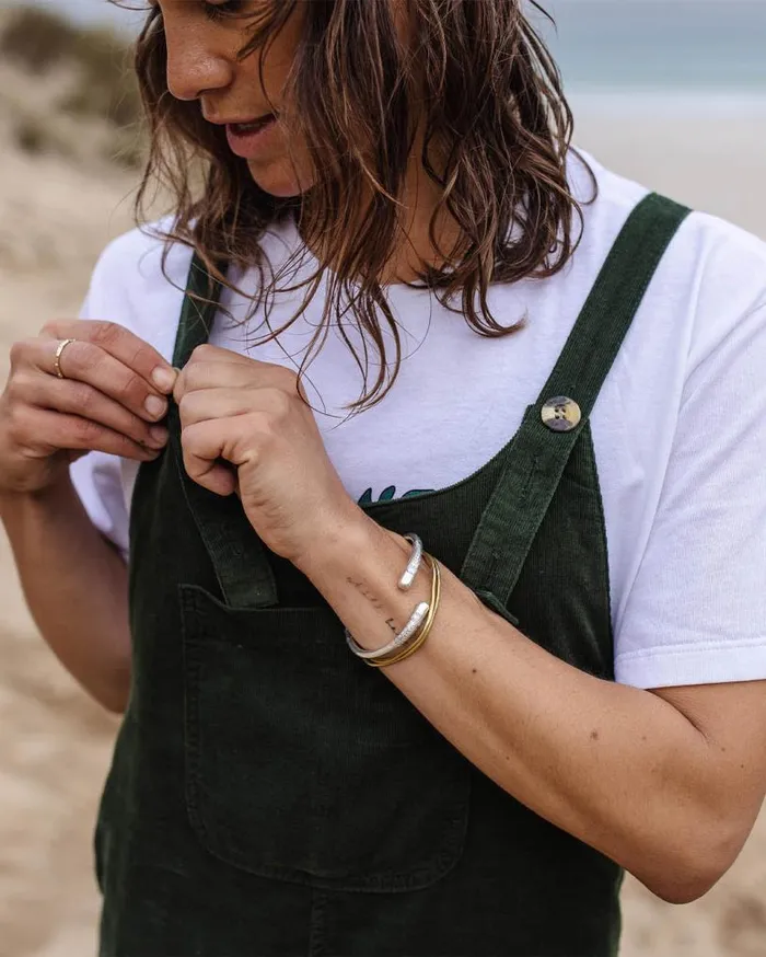 Passenger Clothing Meadows Cord Dungarees Fir Tree Women Dungarees and Trousers